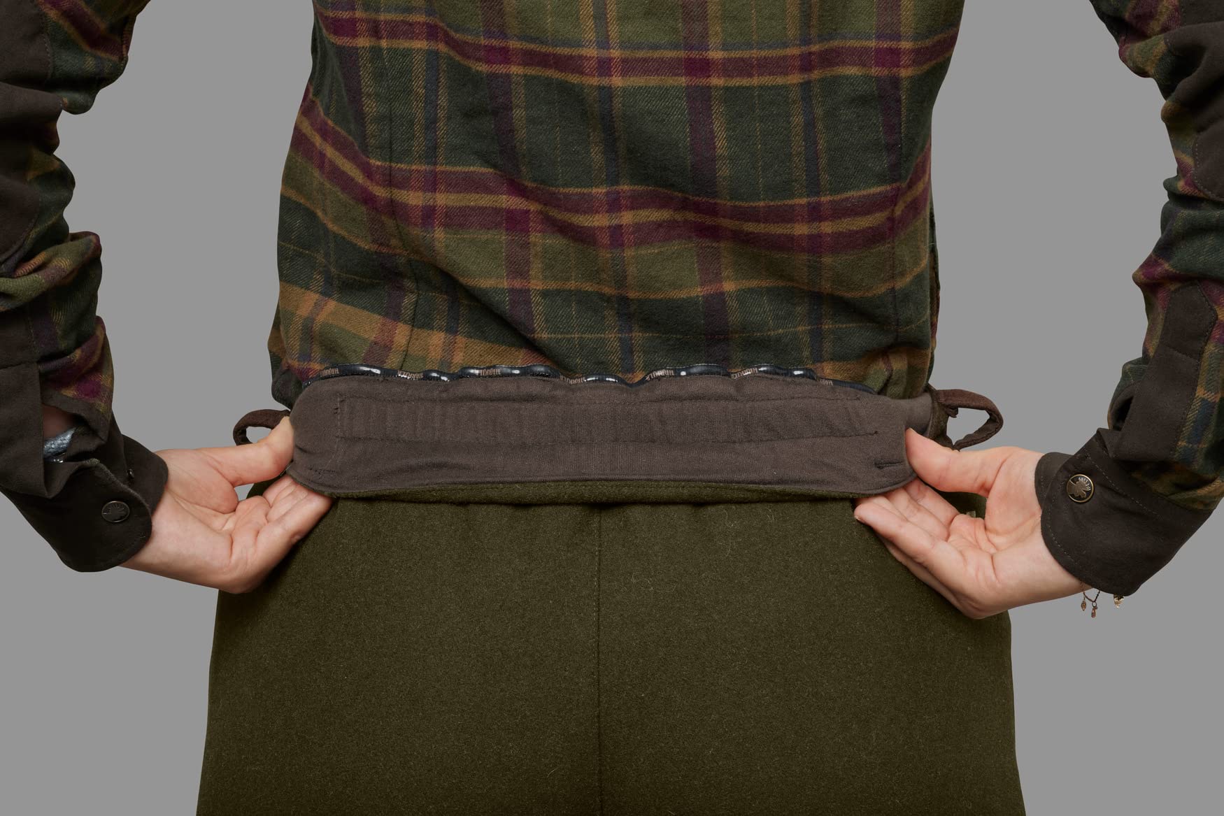 Härkila Metso Winterhose Damen Gr.40 Grün Braun Wolle