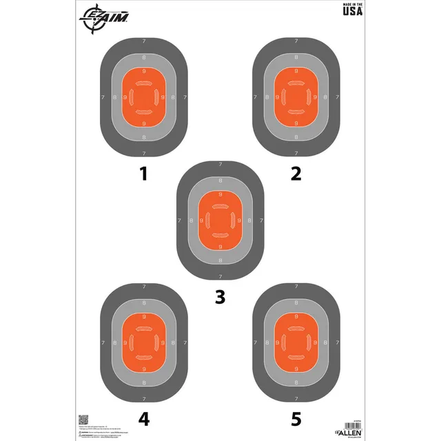Allen EZ Aim 5-Spot Papierscheibe 58x89cm 50er
