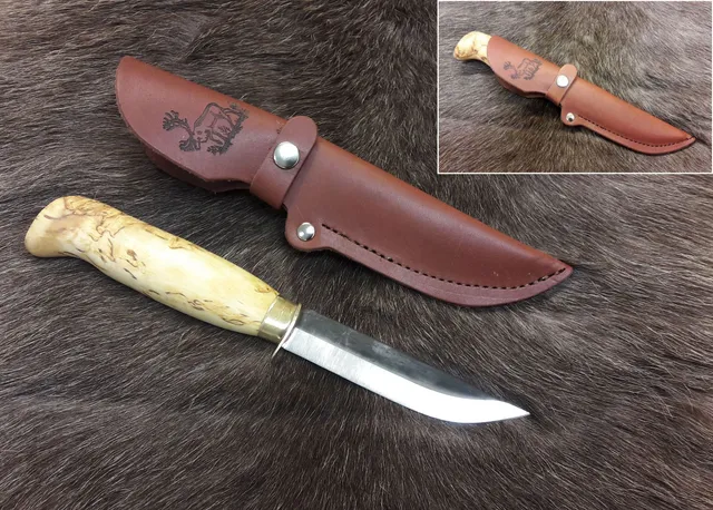 Wood Jewel 23PP Fahrtenmesser 8,5 cm mit Fingerschutz
