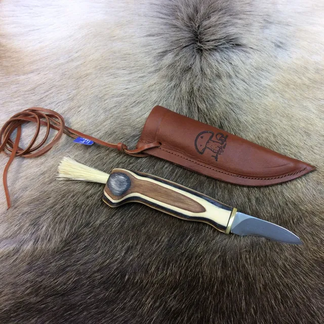 Wood Jewel 92Z Pilzmesser Zebra 5,5 cm Bürste