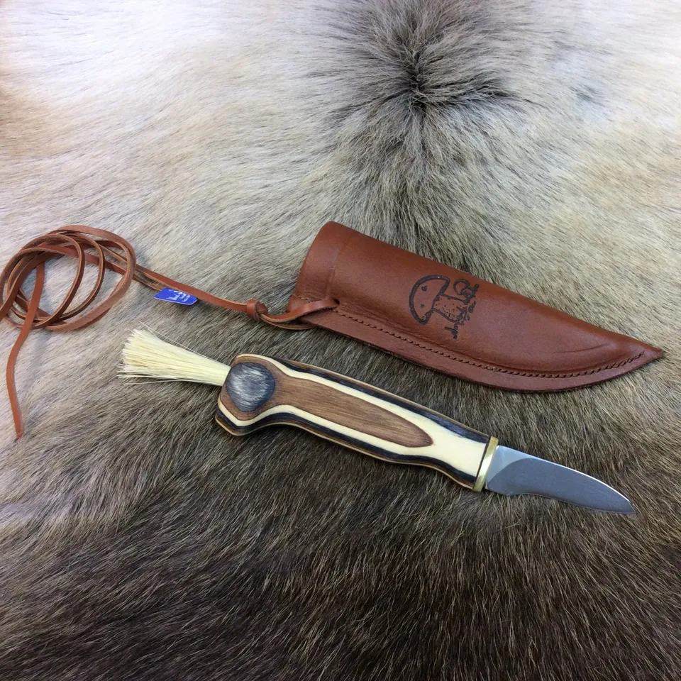 Wood Jewel 92Z Pilzmesser Zebra 5,5 cm Bürste