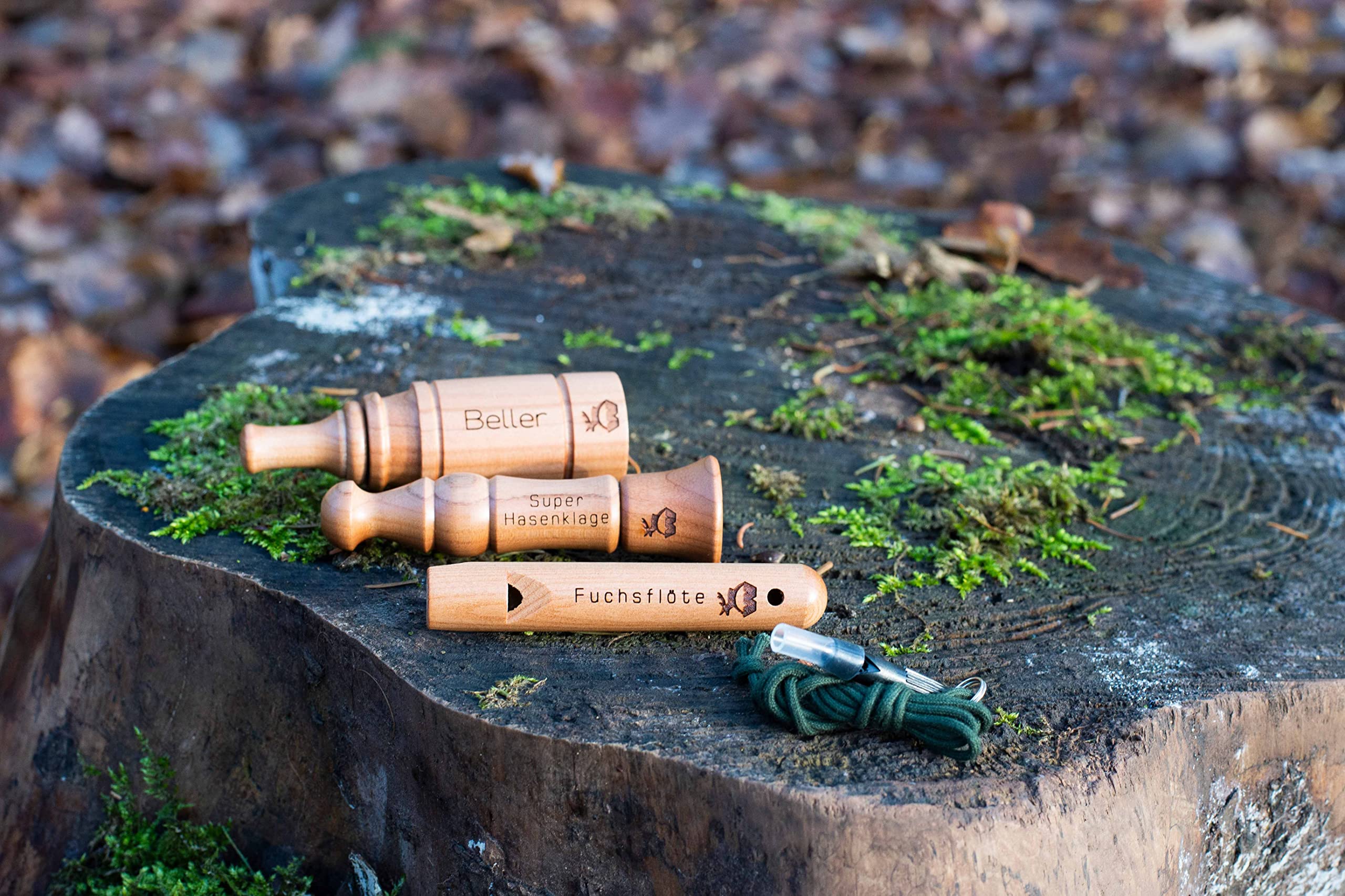 Weisskirchen Fuchsreiz- und Ranzzeitset Lockpfeifen-Set Braun 4-teilig