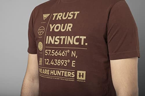 Härkila Instinct S/S T-Shirt Burgundy Kurzarm