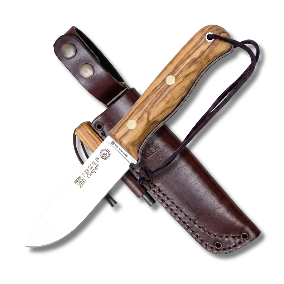 Joker Campero CO112-P Jagdmesser Olivenholz Feuerstahl