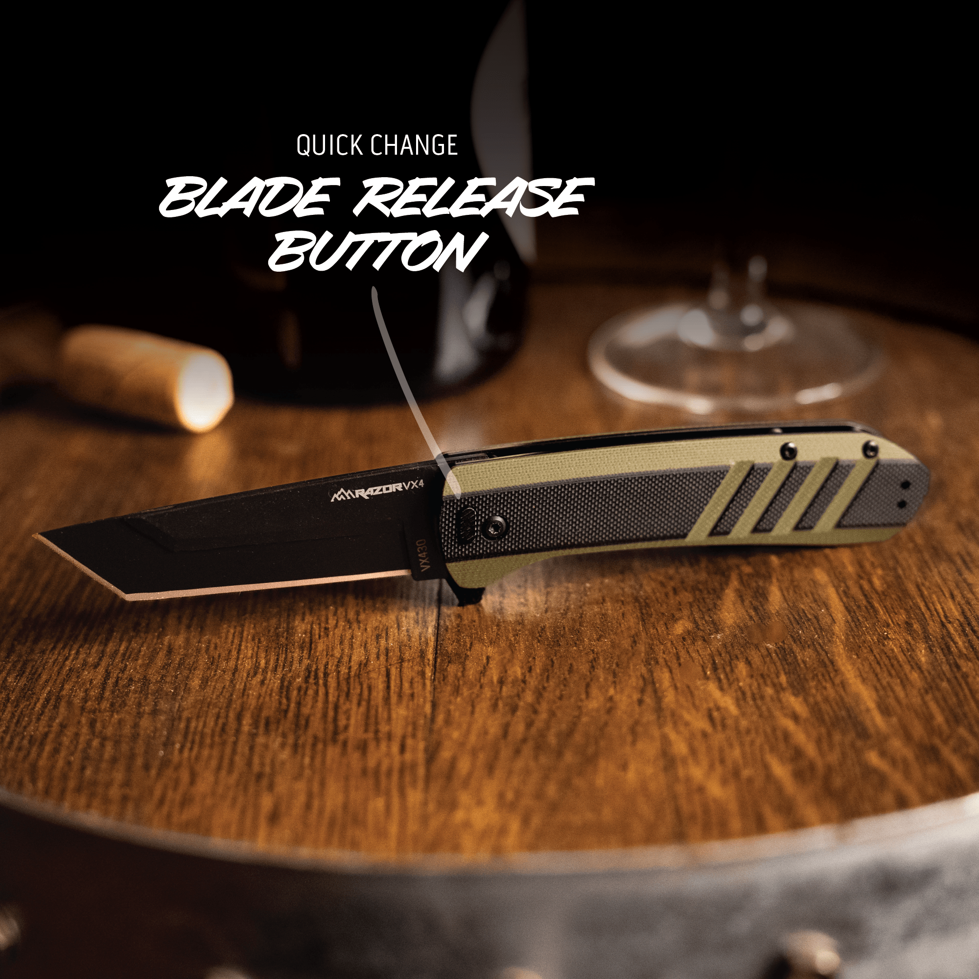 Outdoor Edge Razor VX4 Klappmesser grün G10 4 Klingen