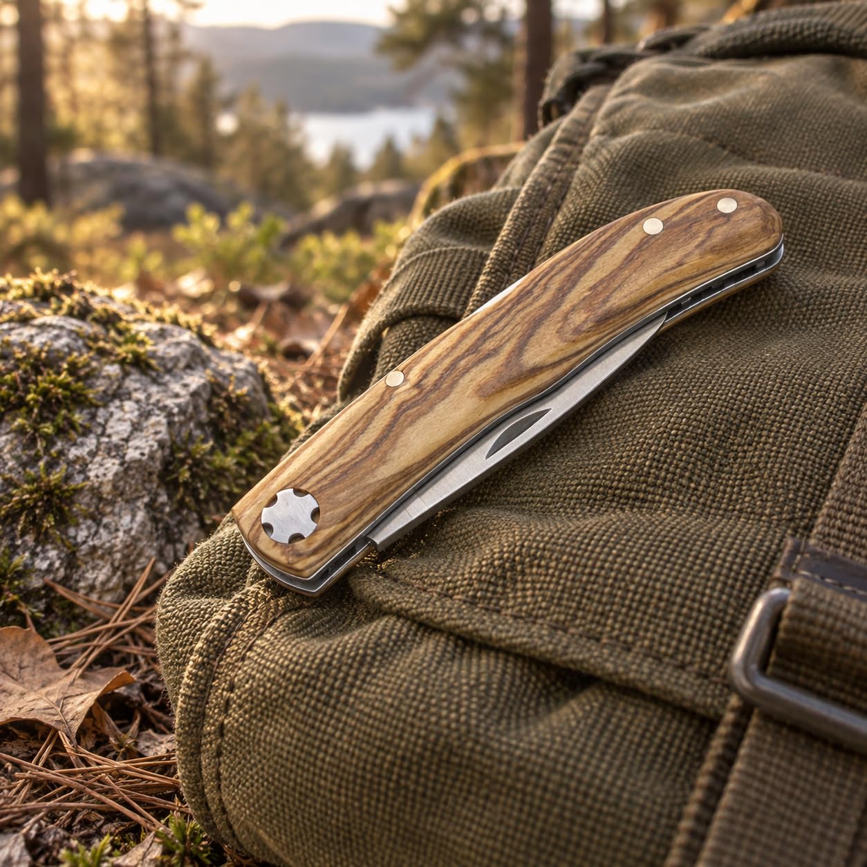 Joker Setter NO111 Taschenmesser Olive 6,5 cm mit Back-Lock