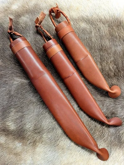Wood Jewel Messerscheide groß Leder für 21 cm Klinge