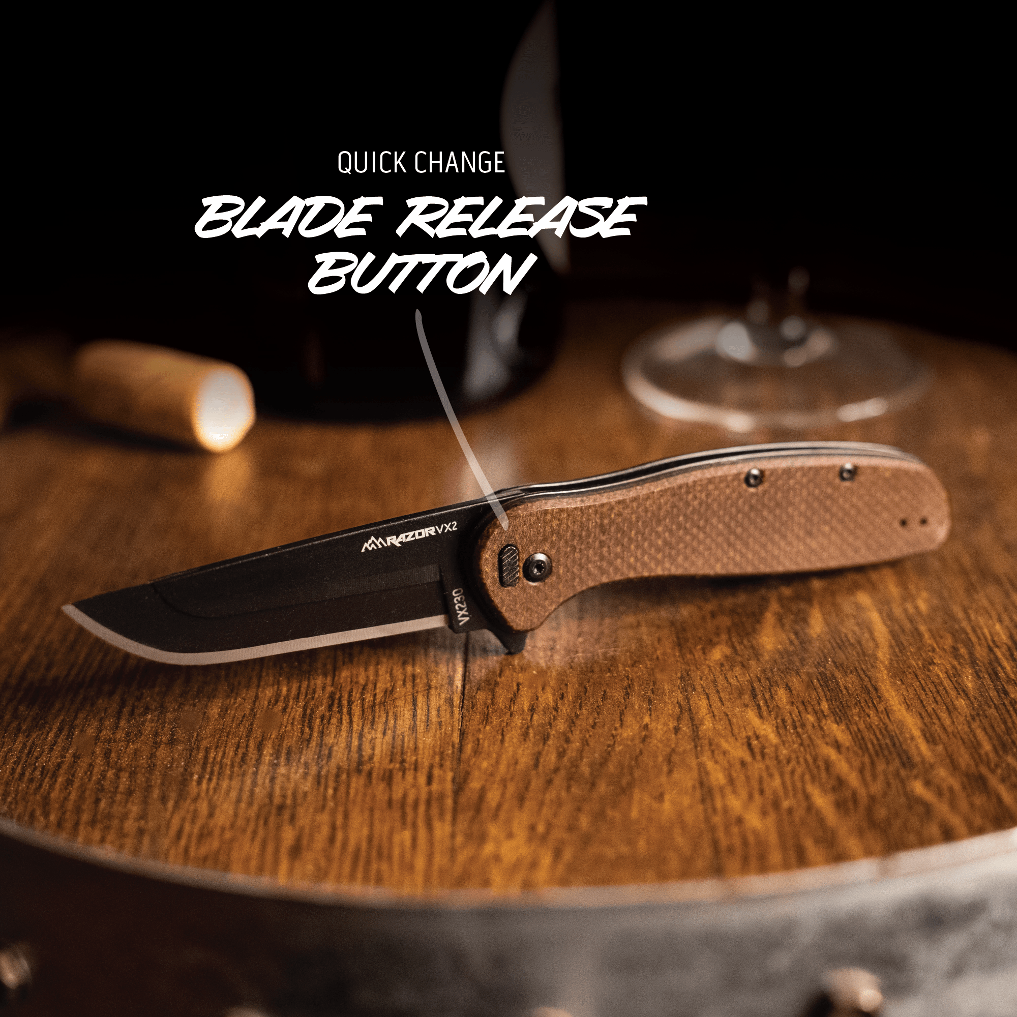 Outdoor Edge Razor VX2 Taschenmesser Micarta wetterfest