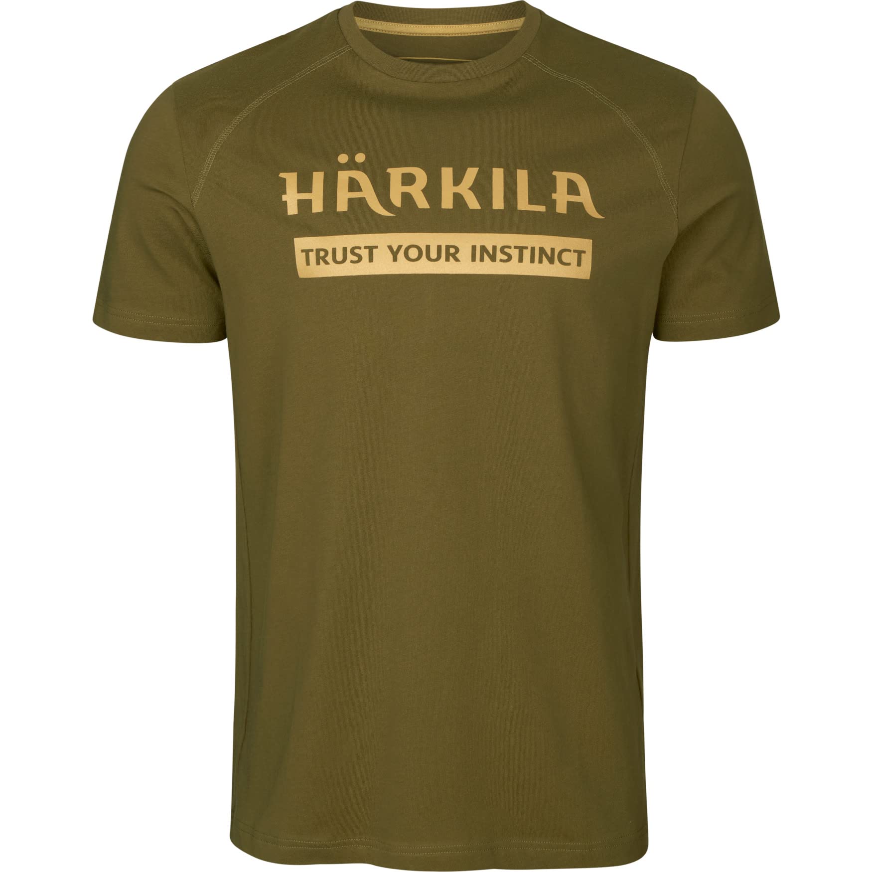Härkila Logo T-Shirt 2er-Pack Willow Grün/Braun Slate Baumwolle