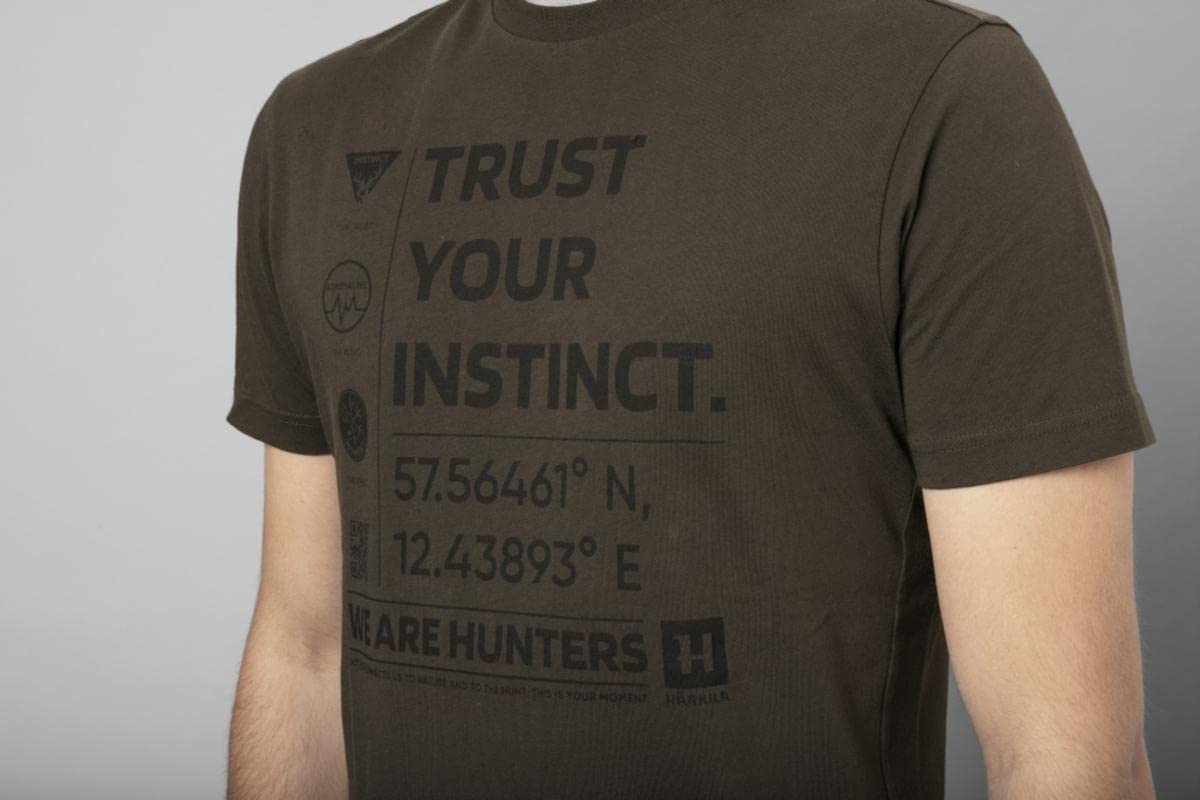 Härkila Instinct S/S T-Shirt Shadow Brown Kurzarm