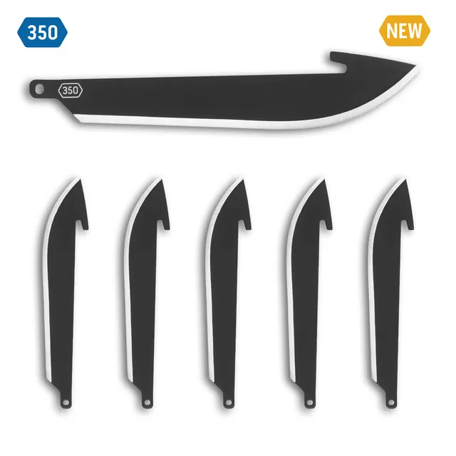 Outdoor Edge RazorSafe Wechselklingen 3,5 Zoll 6er Drop-Point