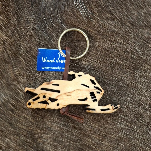 Wood Jewel 356 Schlüsselanhänger Motorschlitten Holz