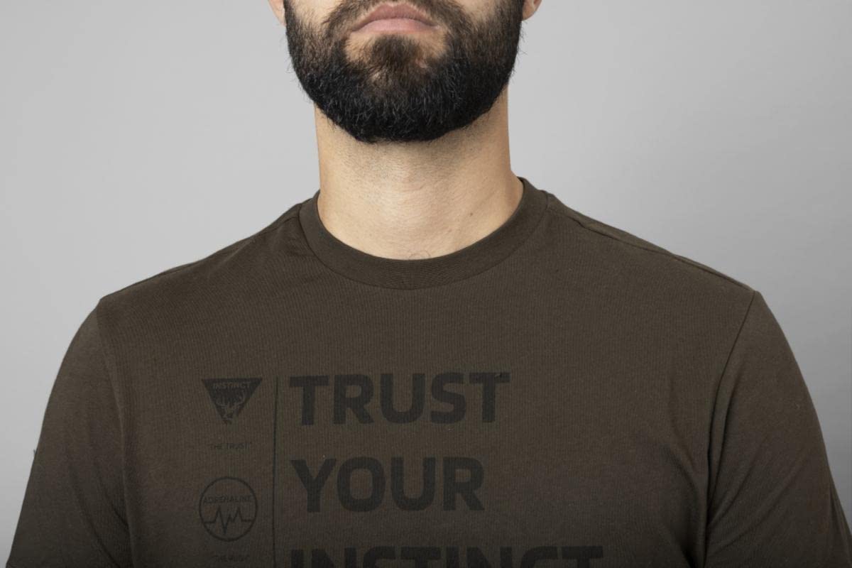 Härkila Instinct S/S T-Shirt Shadow Brown Kurzarm