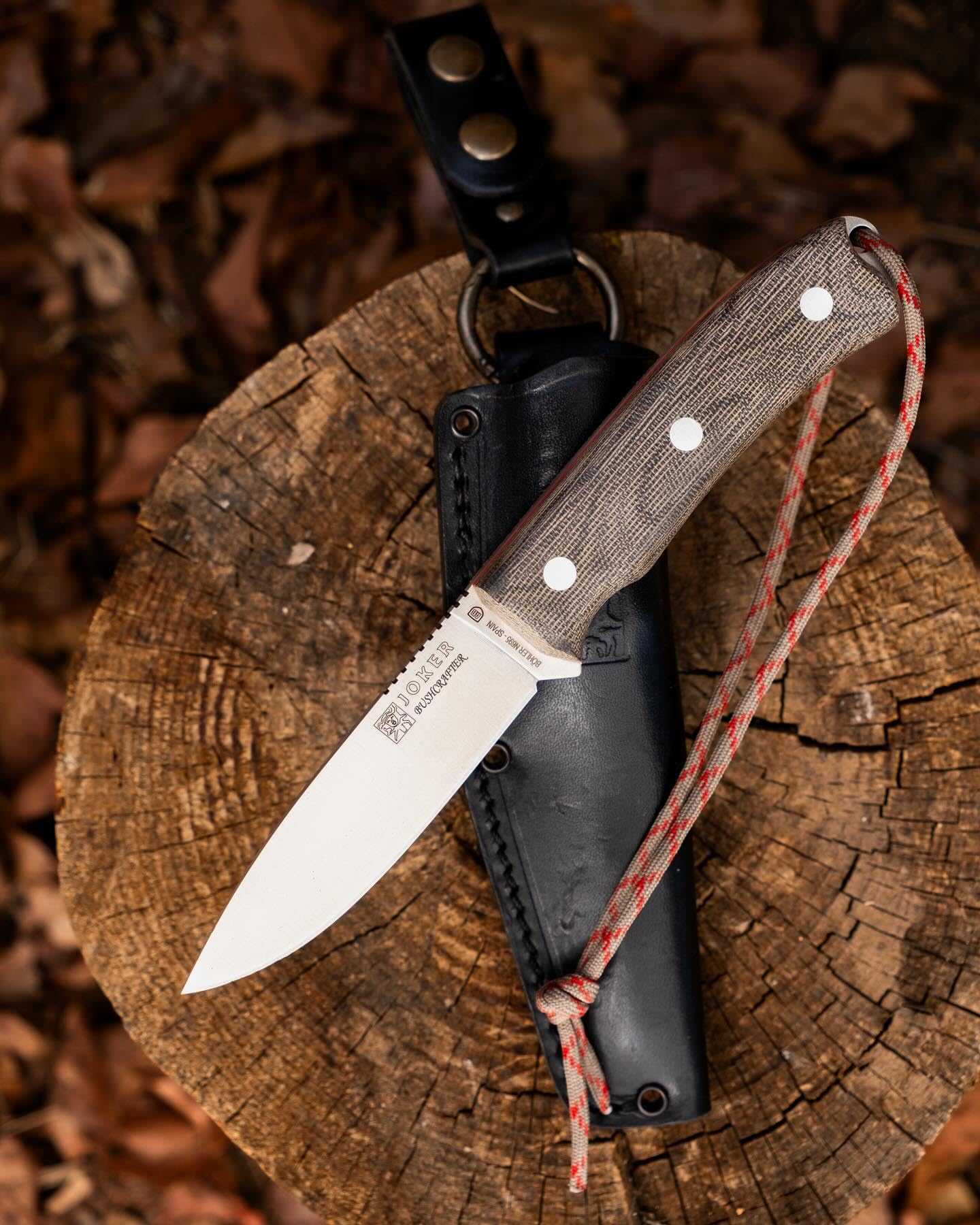 Joker Bushcrafter CV120 Bushcraftmesser Micarta 10,5cm