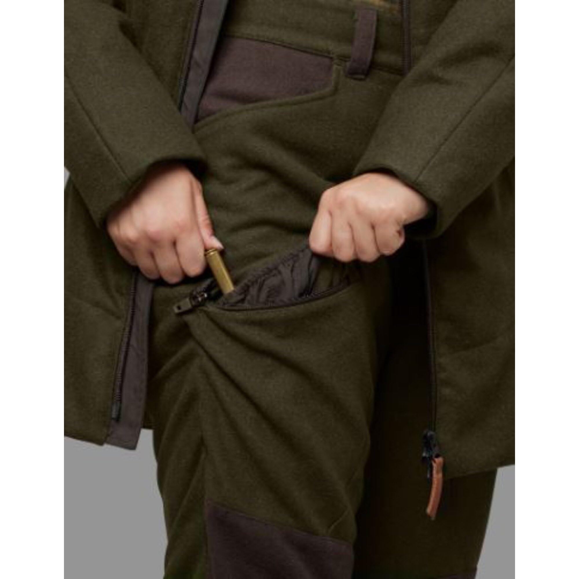 Härkila Metso Winterhose Damen Gr.40 Grün Braun Wolle